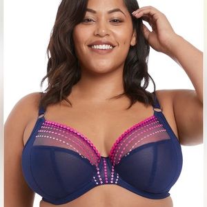 Elomi | Matilda Side Support Plunge Bra in Navy 34GG (UK)